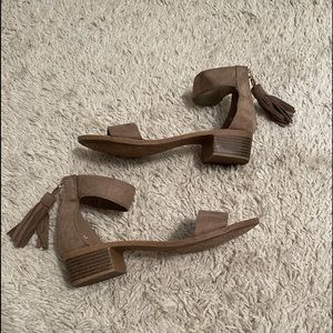 Two Strap Zip Up Sandal